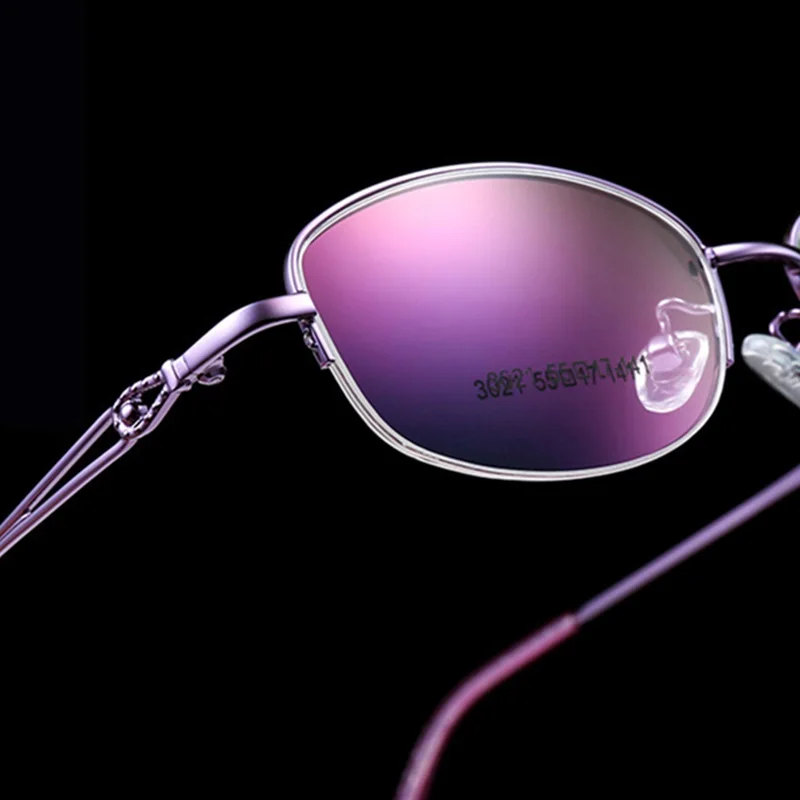 SUMONDY очки для чтения по рецепту SPH от 0 до + 8 женщин эллипс титановый сплав оправа