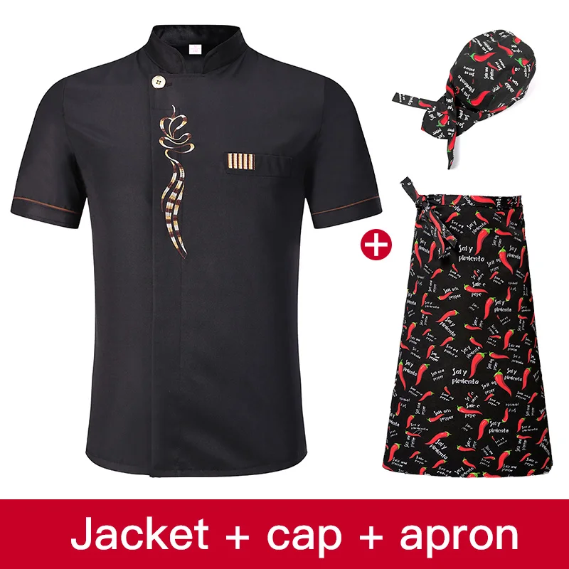 Дышащая летняя одежда для шеф-повара хлебобулочного питания унисекс кухонная