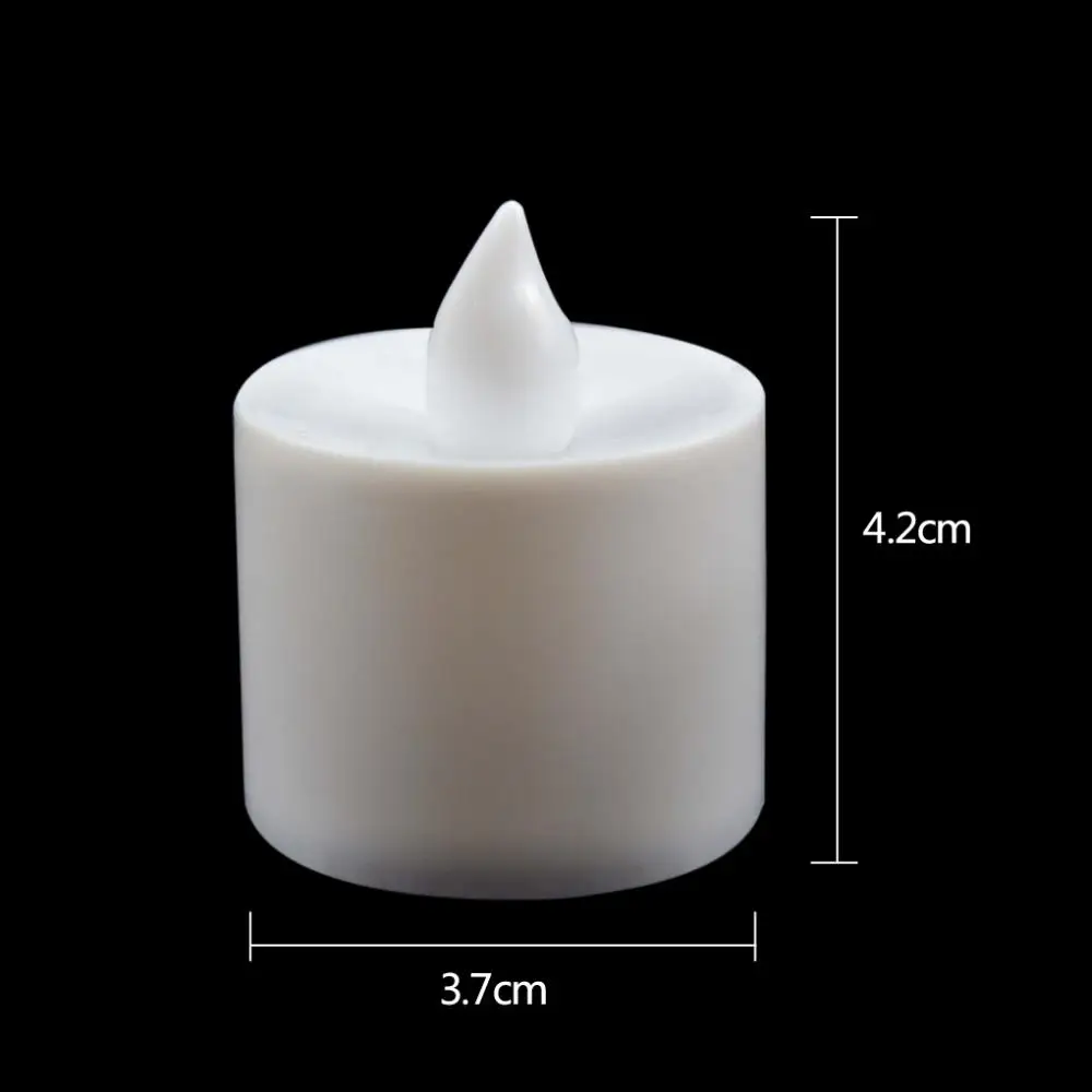 

5pcs festival birthday romantic decoration 6 Colors Candle Shape LED Fliker Flameless Candle Light Candles With Timer for Home