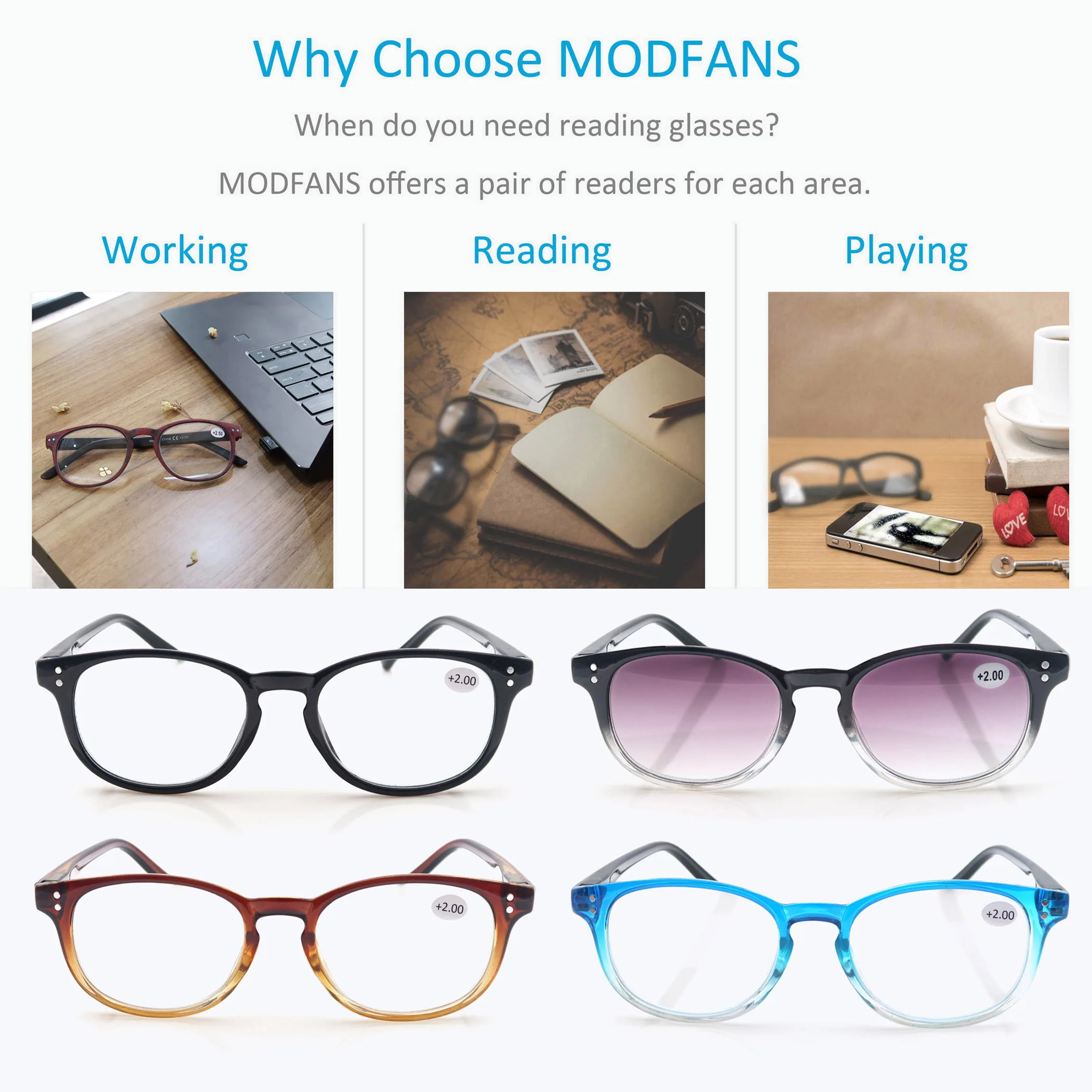 

Women Reading Glasses Men High Quality Round Frame Eyewear Including Sun Magnifying Fashion Glasses