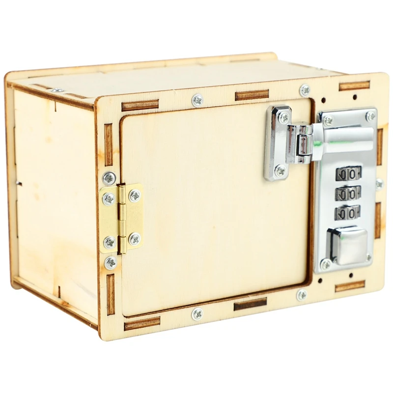 

DIY Wooden Password Box Model Building Kits Baby Kids Toys for Children Science Projects Experiment Kits Set
