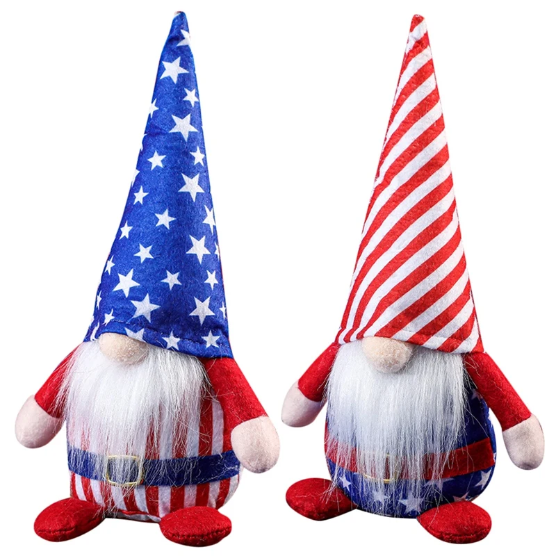 

Independence Day Faceless Dolls Rudolph Long Hat Home Decor Dwarf Doll Room Decoration Ornaments Children Toy Gift