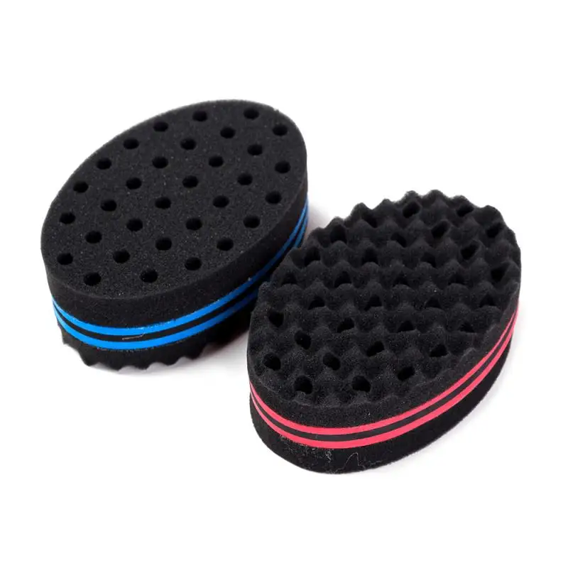 1 шт. овальная Губка Кисть для кудрявых волос двойного назначения завиток