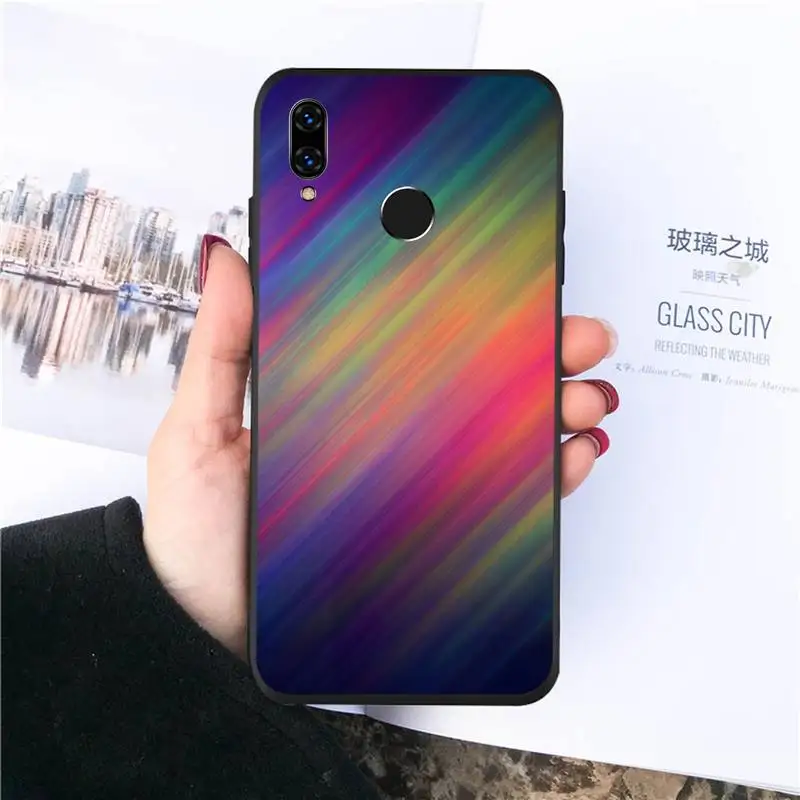 

Gradient color texture Phone Case For Huawei Honor 7C 7A 8X 8A 9 10 10i Lite 20 NOVA 3i 3e