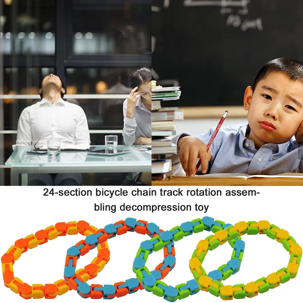 Rompecabezas de serpiente para ni&ntilde;os, juguete sensorial cl&aacute;sico, con dise&ntilde;o de serpiente para el autismo, con seguimiento Multicolor y clic, novedad, 1 unidad-4