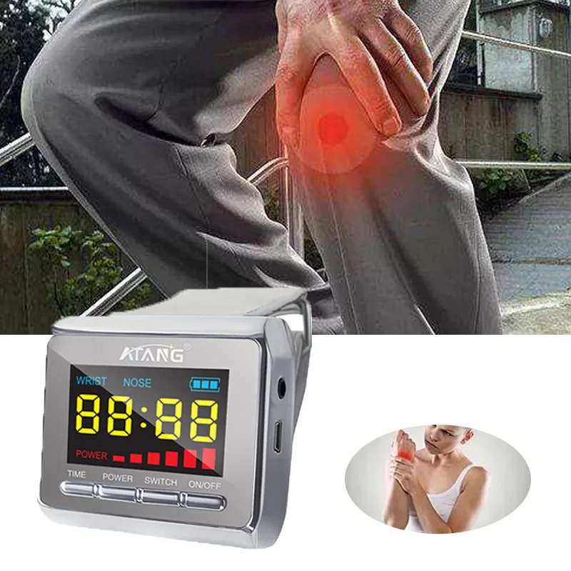 Низкоуровневый лазерный терапевтический диодный лазер физиотерапия часы для