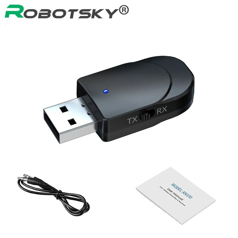 2 в 1 Bluetooth 5 0 аудио передатчик и приемник Мини AUX 3 мм музыкальный адаптер для