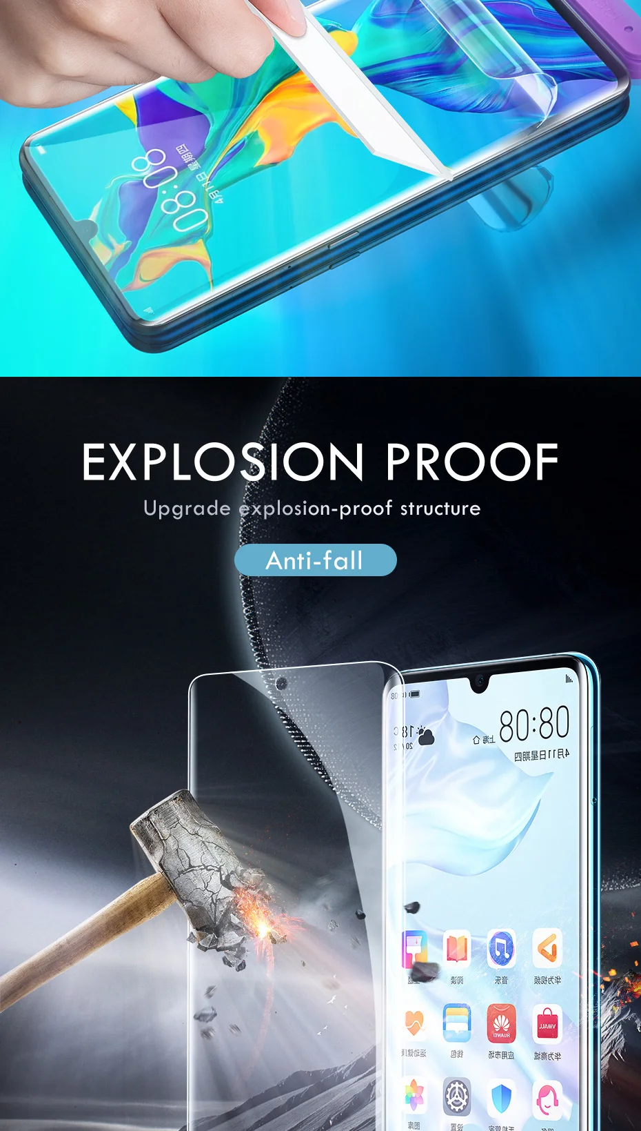 Гидрогелевая пленка для huawei P30 P20 mate 20 Pro Lite P30pro P20pro полная изогнутая Защитная пленка для экрана для Honor 8X9 10 Lite(не стекло