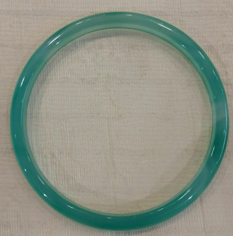 

1pcs Natural 54-55mm Chinese Ice Green Hand Carved Jade Jadeite Bracelet Bangle