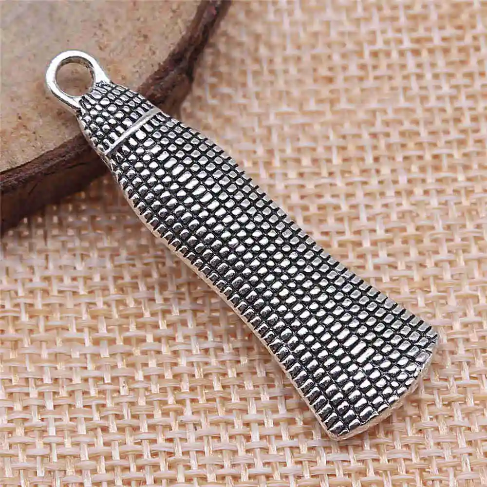 

Jewelery Pendants Making Charms For Jewelry 8pcs Imitation Tassel Charms 43x14mm Antique Silver Plated