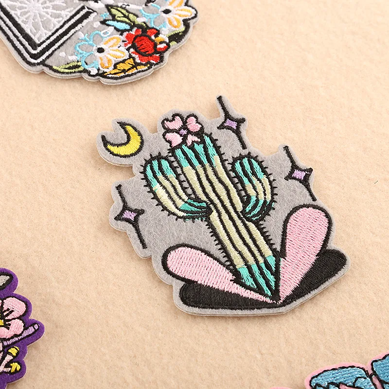 Модные Мультяшные нашивки HEY с вышивкой полоски на одежде наклейки в стиле панк Diy