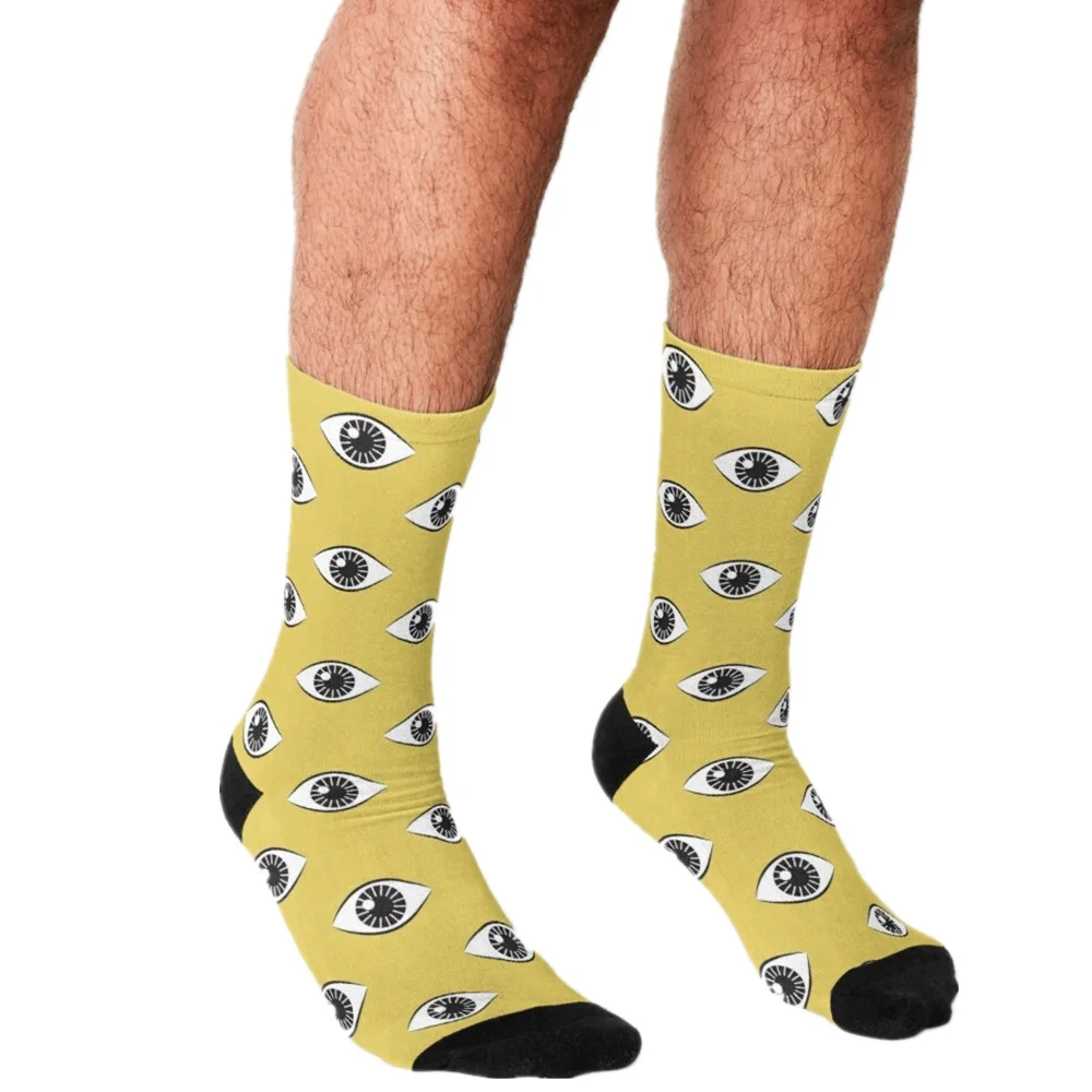 

Men Socks harajuku Inclusive Rainbow Paint Splatter Flag Printed Happy hip hop Novelty Skateboard Crew Casual Crazy Funny Socks