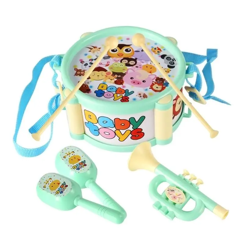 6 шт. Веселые барабанные песочные молотки трубы Музыкальные Игрушки для