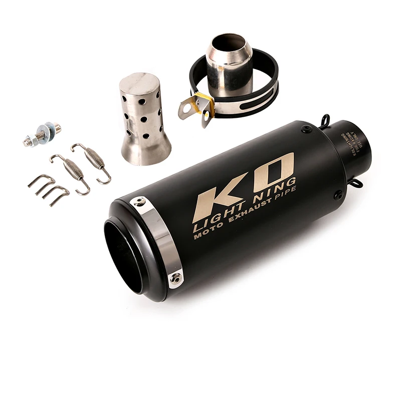 

Universal 38-51 mm Exhaust Muffler Pipe Motorcycle Black Escape with Removable Db Killer Stainless Steel for Z1000 Z300 ZX10R