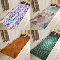 marble scales wood chips flannels household anti slip absorbent mat door mat bathroom mat bedside mat