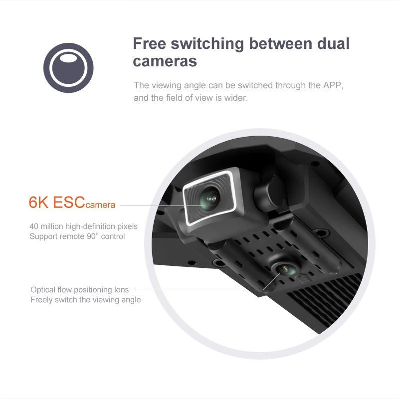 Радиоуправляемый Дрон-вертолет NYR KK7 с HD-камерой 4K/6K GPS Wi-Fi FPV складной Дрон