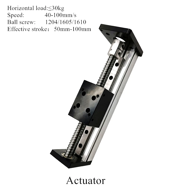 High Precision 50-500mm Effective Stroke CNC Linear Guide Stage Rail Motion Slide Table Ball Screw Actuator Module 3D Printer XY