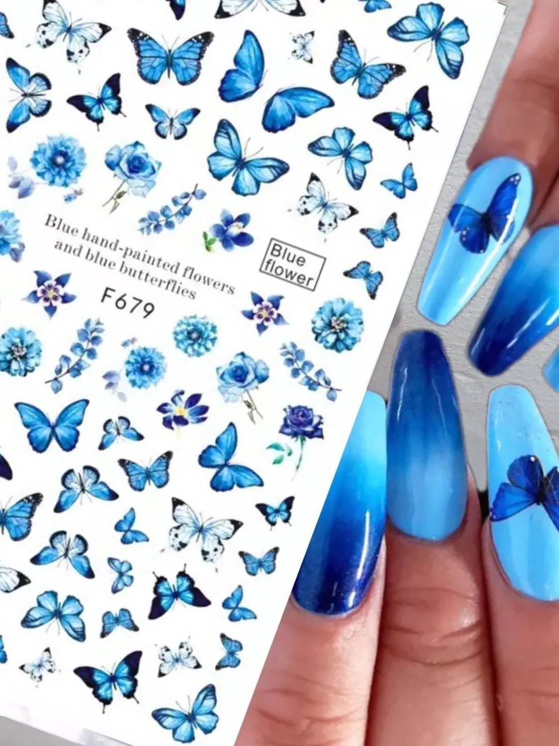 

3D наклейка для ногтей в виде бабочек, самоклеящаяся наклейка для ногтей, декоративный инструмент, Слайдеры для ногтей, наклейки