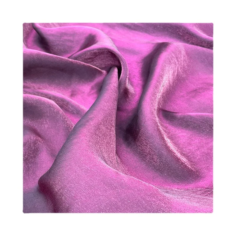

Width 57" Thin Pure Color Luster Glass Silk Hemp Fabric By The Half Yard For Dress Shirt Hanfu Material