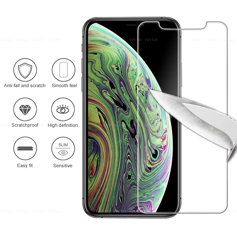 3 шт./партия закаленное стекло для iPhone 11 7 5 5S SE 8 6 6s пленка Plus Pro Max | Мобильные
