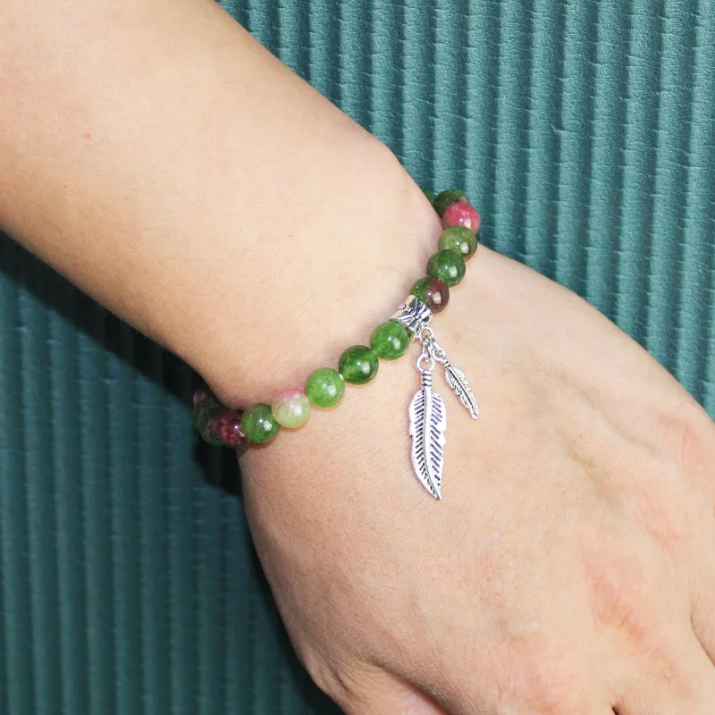 2020 Натуральный камень 8 мм Бусы Браслет Обаяние Женская ретро металлическая Браслеты Браслеты Женская модная ювелирная продукция Подарочные аксессуары на.