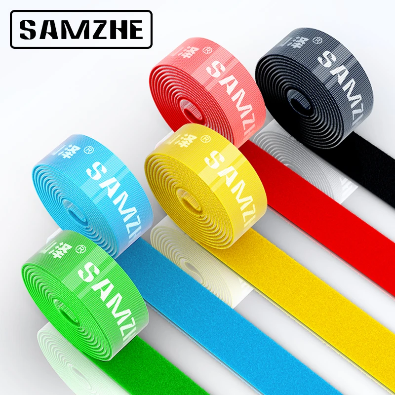 SAMZHE нейлоновые кабельные стяжки Winder Ethernet наушники мышь мобильный телефон кабельные стяжки многоразовые крепления провода Организатор Галстуки