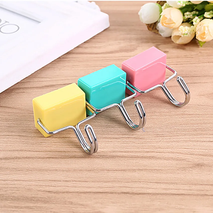 Magic Magnetic Hooks Hanging Key Sundries Kitchen Refrigerator Strong Magnet Sticky Hook Home 180 degree Rotate Metal | Дом и сад