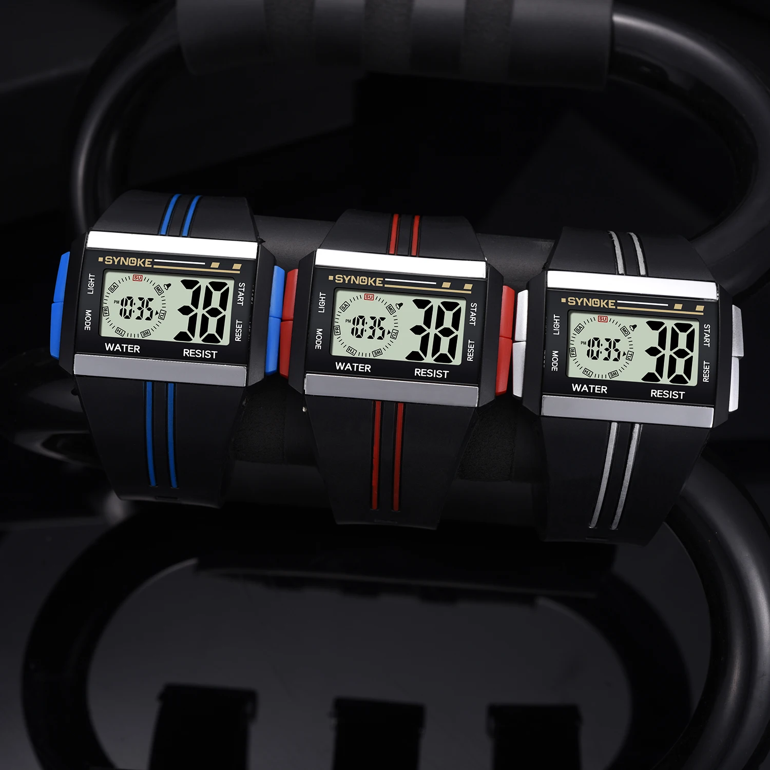 Прямая поставка от производителя мужские часы Прямоугольные цифровые