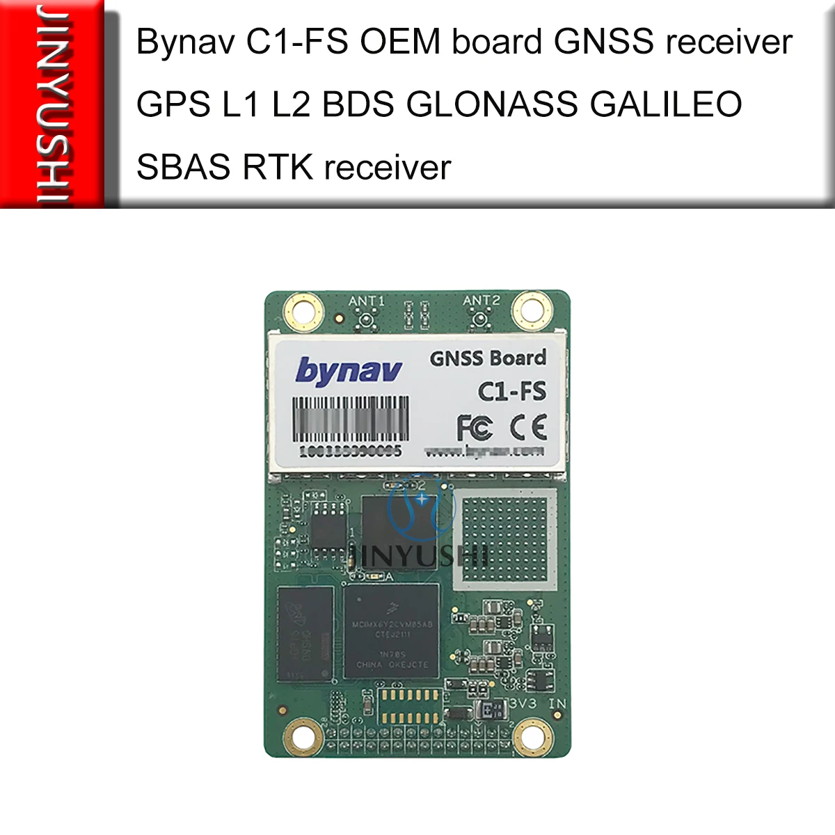 

JINYUSHI For Bynav C1-FS OEM board GNSS receiver GPS L1 L2 BDS GLONASS GALILEO SBAS RTK receiver Low price