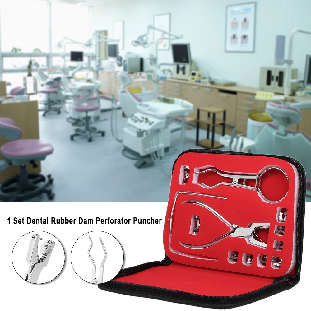 

1/2/3Set Dental Nursing Forceps Piercing Punch Rubber Dam Tools Orthodontic Kits Dentist Medical Equipment