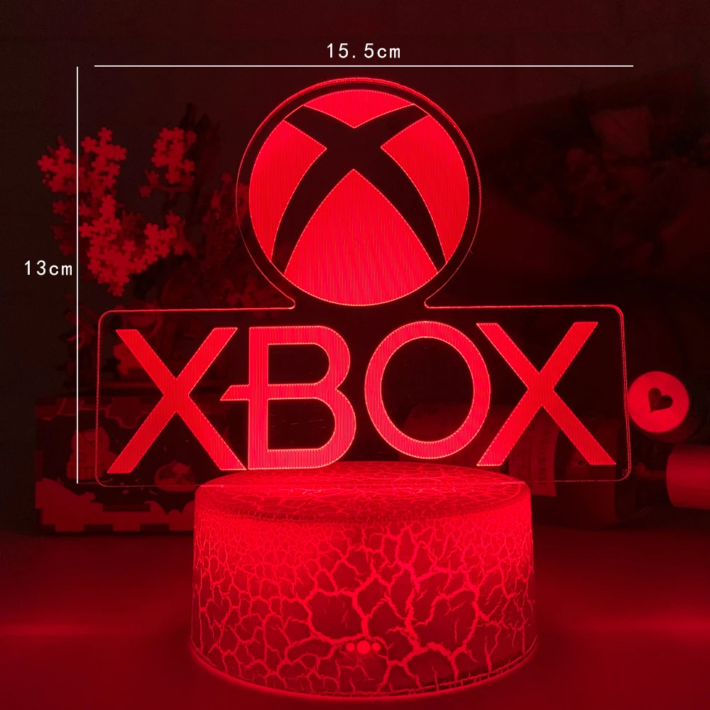 

New 3D Night Lamp Gaming Room Desk Setup Lighting Decor on the table Game Console Icon Logo Sensor Lights for Kids Bedside Gifts