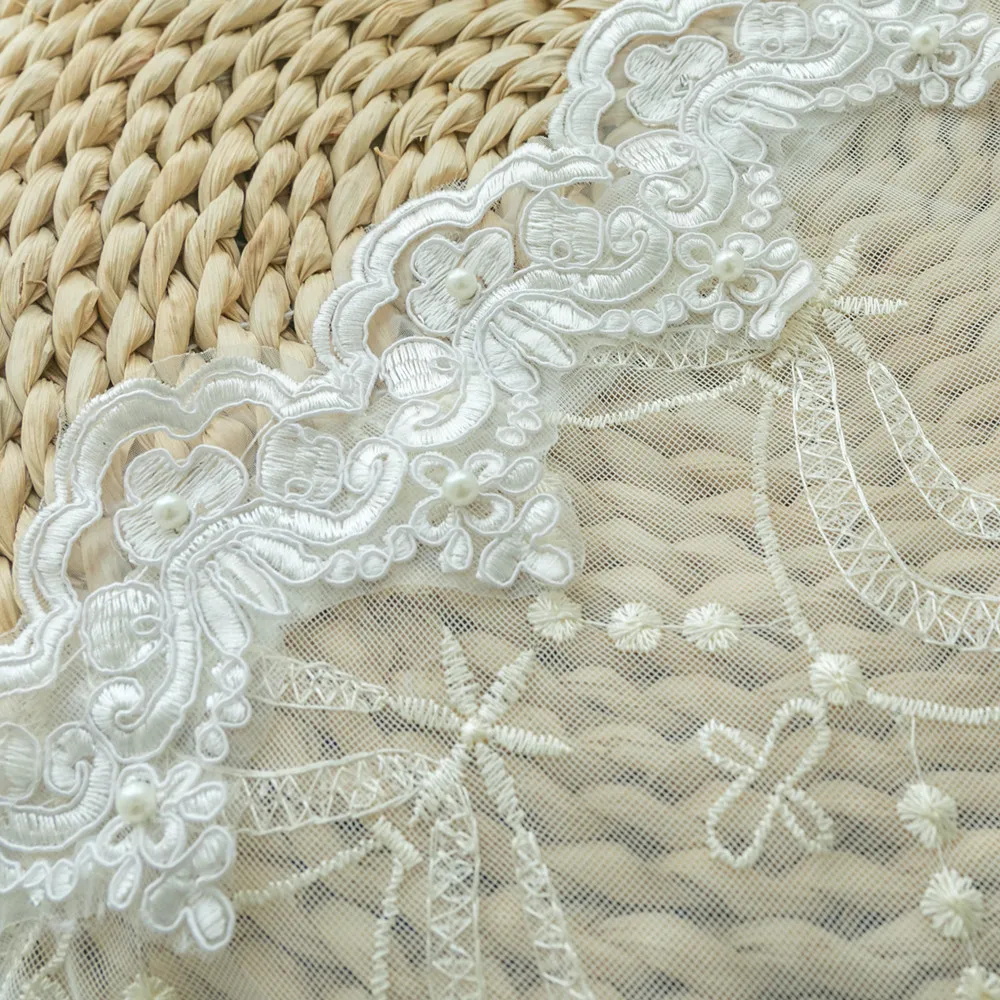 

Romantic Luxury Princess Girls Curtain for Bedroom Floral Lace Stitching Curtain for Living Room Mesh Sheer Drape Window S037#D