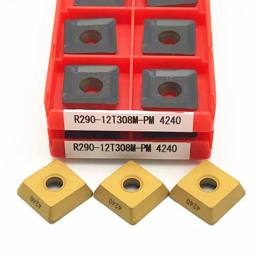 

10PCS R290-12T308M PM 4240 Carbide insert Milling tools Tool turning insert R290 12T308