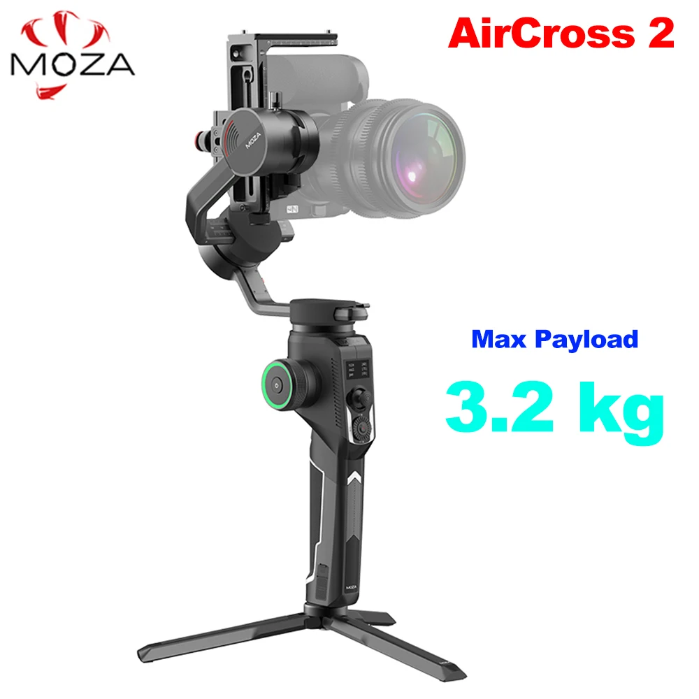 

3-осевой Ручной Стабилизатор Moza Aircross 2 для камеры Sony A6300 Panasonic GH5 GH4 Canon PK Zhiyun Weebill S