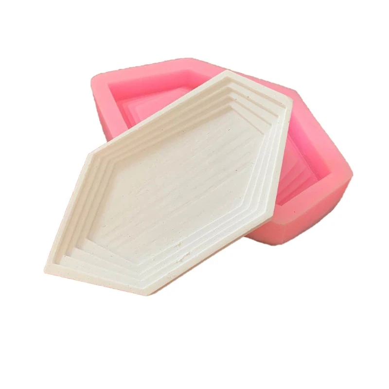

Irregular Silicone Resin Tray Molds Hexagon Coaster Tray Plate Resin Molds Tools