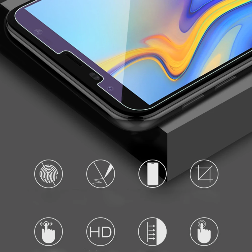 Для samsung Galaxy J4 J6 A6 A8 Plus 2018 J7 Prime защита экрана из закаленного стекла для J8 A9 A7 A750