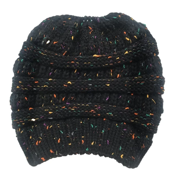black without tag New Headwear Knitted Crochet Headband Turban Winter Ear Warmer Headwrap Elastic Hair Band for Women's Wide Hair Accessories - Цвет: black without tag