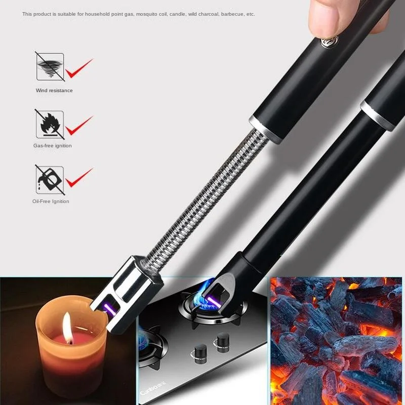 Длинная плазменная дуговая Зажигалка для барбекю Usb Электронная сигарет
