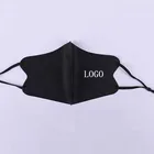 Черная маска для лица с логотипом на заказ для женщин и мужчин, регулируемая маска Pm2.5 из углеродного волокна, Маскарадная маска на заказ для косплея на Хэллоуин