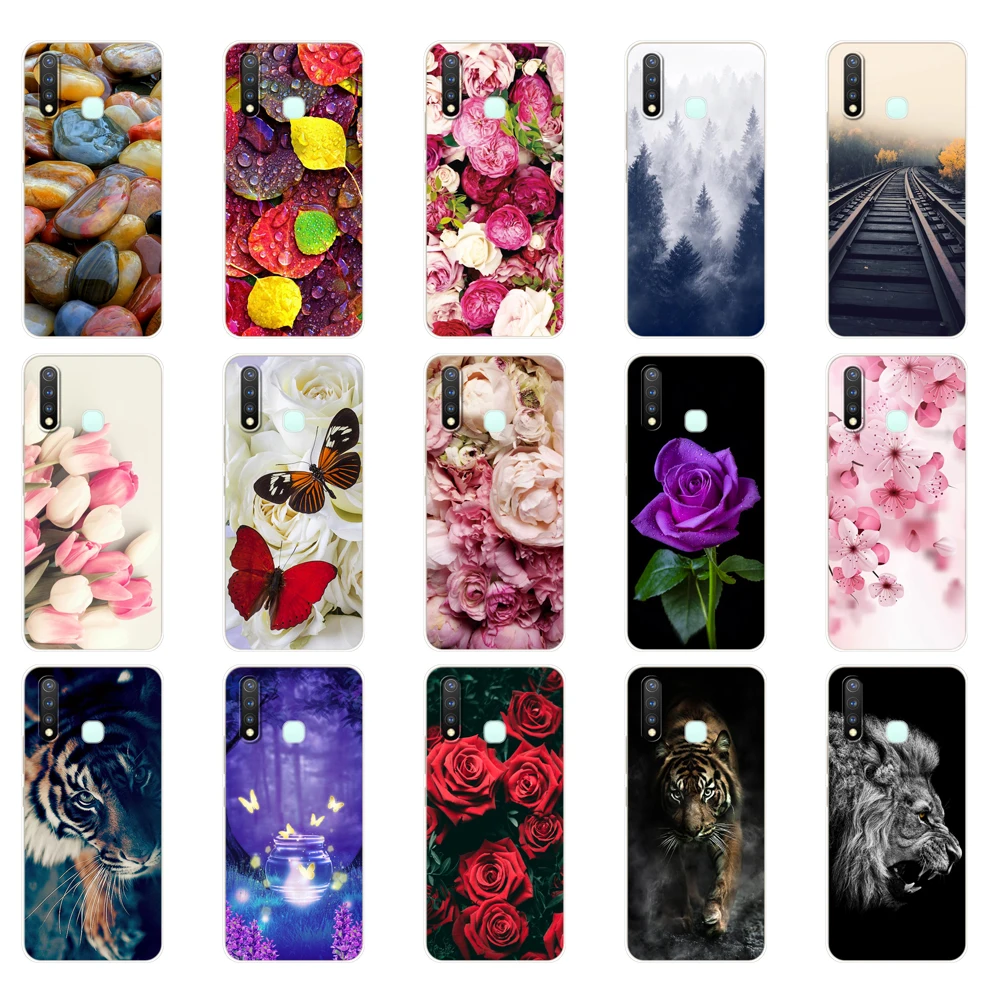 Cover For Vivo Y19 Y 19 VivoY19 Case For Vivo Y19 Case 6.53'' Soft TPU Silicon  Phone Back Protective Bumper Shell Bag Coque