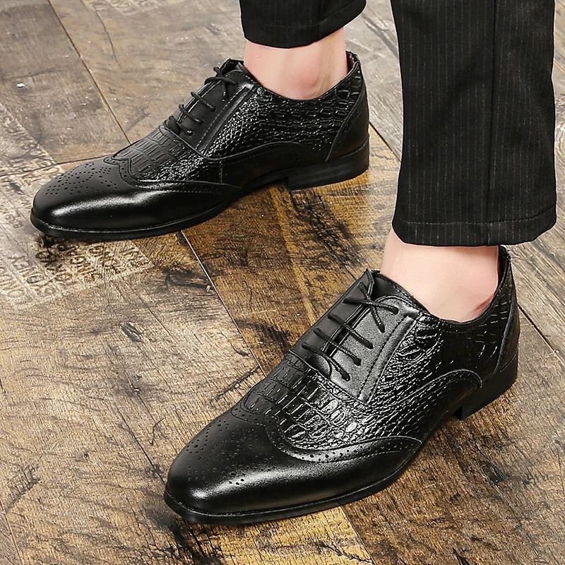 

Men's Leather Shoes Zapatos Cuero Hombre Men Dress Shoes Sapato De Couro Masculino Summer For Vestir Formal