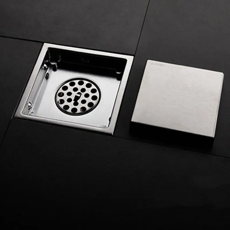 

1 шт. квадратный Нержавеющая сталь Ванная комната пол ванной комнаты Слива отель Невидимый дезодорант трап