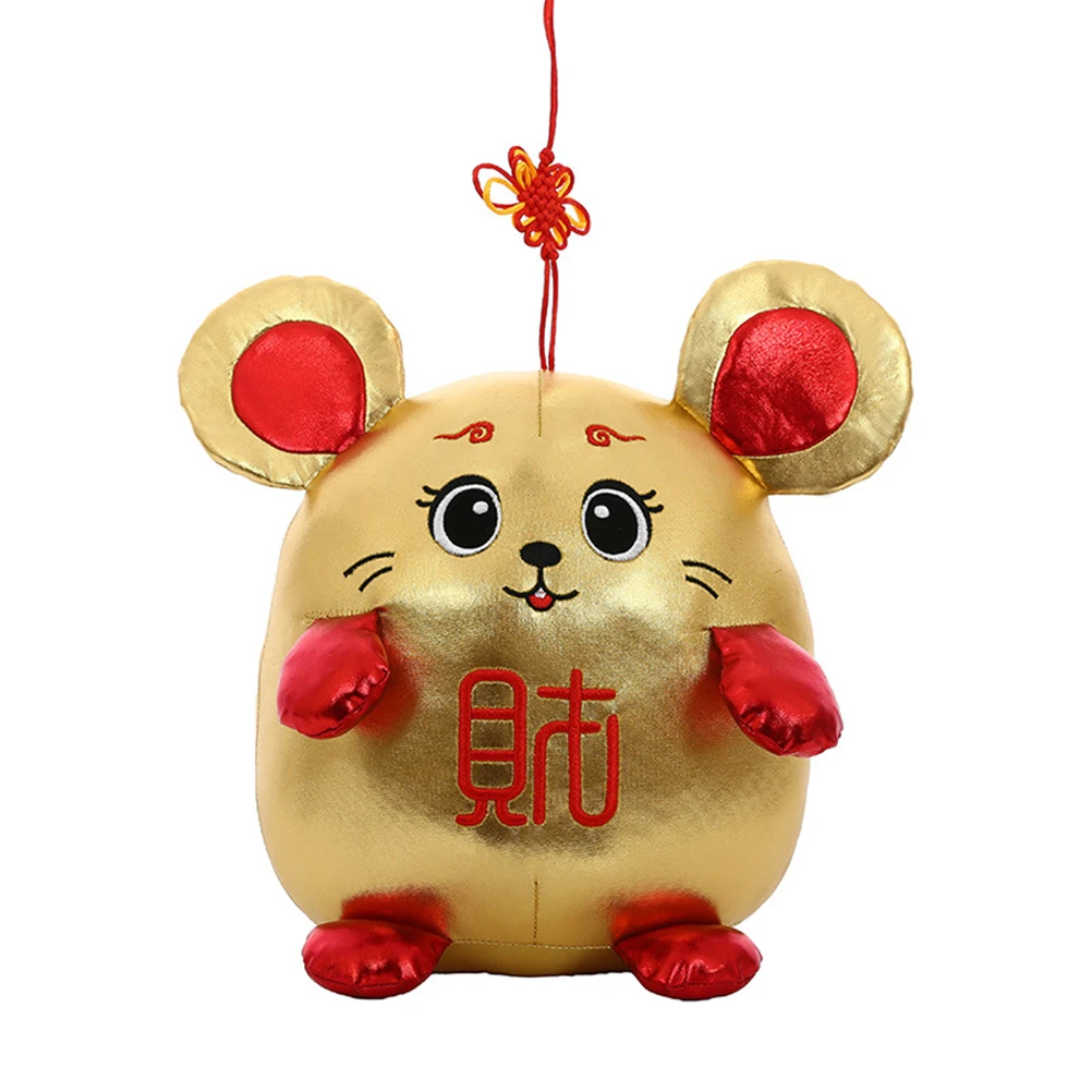 2020 новый год плюшевая крыса подвеска в красная мышь Танге мягкие игрушки