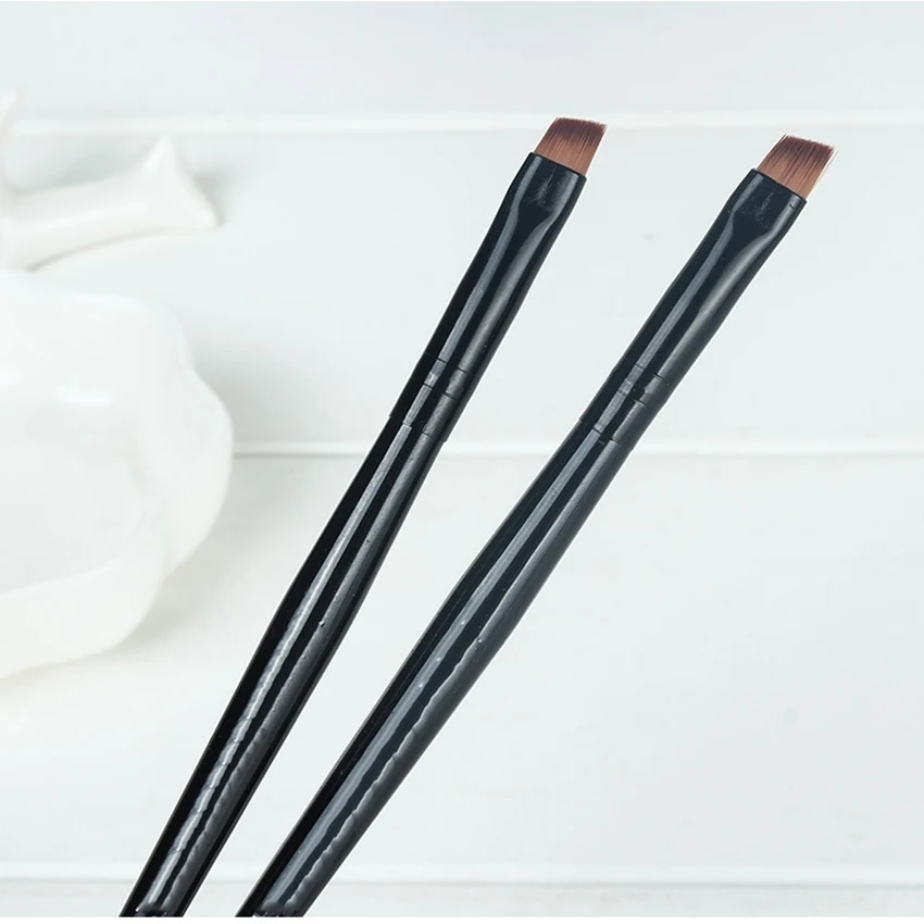 

1 шт. пластиковая угловая кисть, кисть для макияжа бровей, кисть с длинным ходом, Профессиональная Кисть для макияжа, конические кисти для бр...