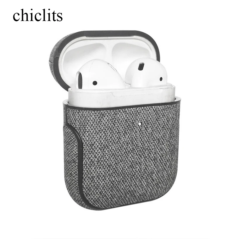 Кожаный чехол в стиле ретро для Apple Airpods 2 беспроводные Bluetooth наушники защитный с