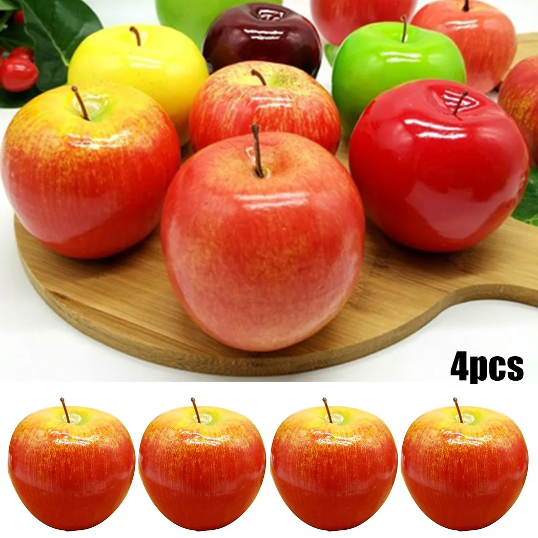

4 Artificial Simulations Of Foam Small Berries Family Of Green Apples And Red Apples Wedding Kitchen Decorated With Vegetables