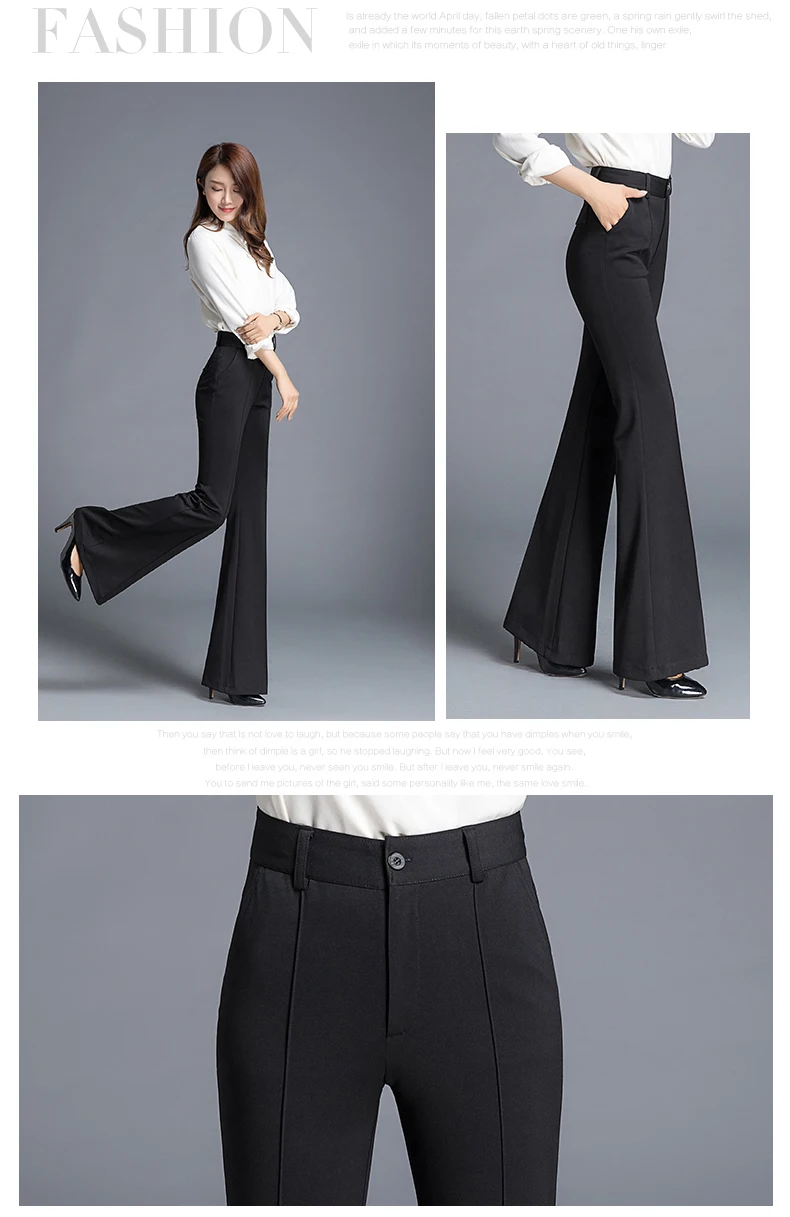 New Fashion Long Wide Leg Pants Women Solid Loose High Waist Maxi Pants Feminine Summer Casual Flare Pants Trousers AE898