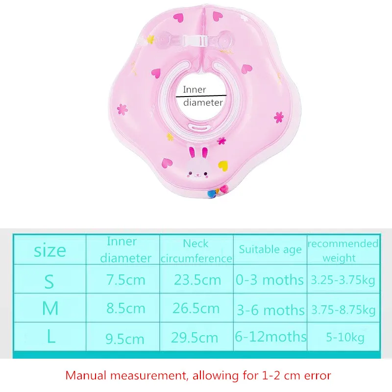 

Baby Neck Float, Infant Swimming Ring, 0-12 Months, PVC, Inflatable, Toddler Pool Accessories, 1PCS