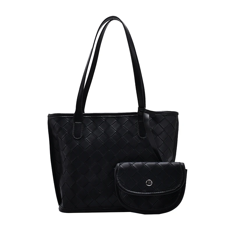 

Woven tote bag for women winter bags black Leather Pu Quailty Bag Female Luxury Handbags Women Bags Designer Sac A Main Femme