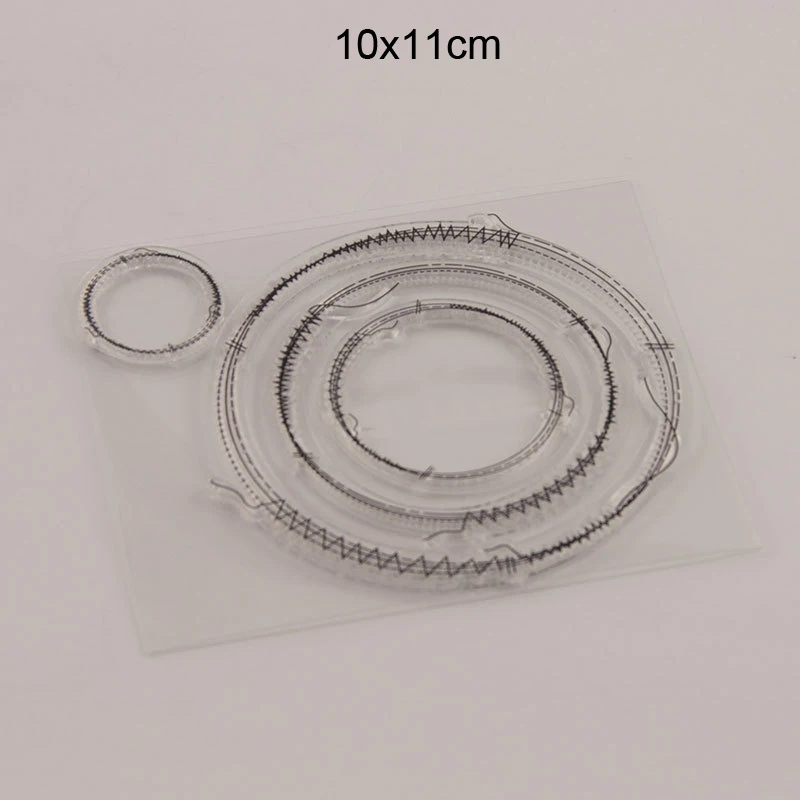 Прозрачная Круглая Рамка для стежков новинка 2020 резиновый штамп скрапбукинга